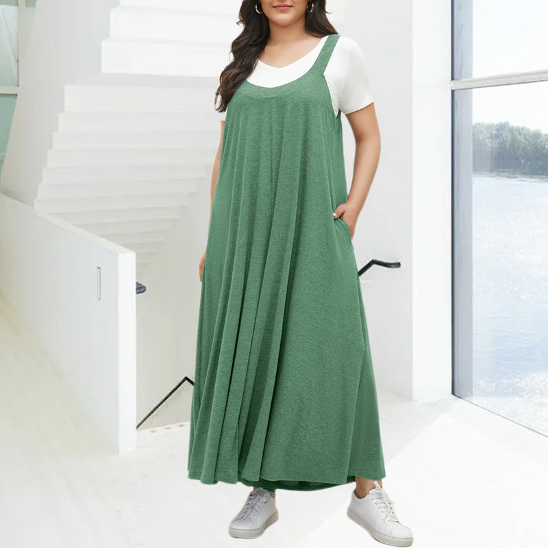 Jumpsuit met zakken en verstelbare bandjes