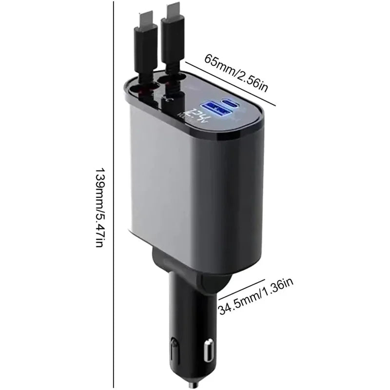 4 in 1 intrekbare autolader