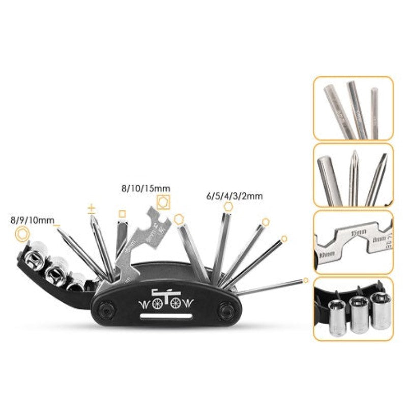 16-in-1 verchroomde EDC-multitool