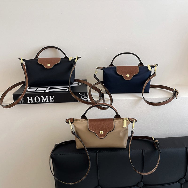 Mini-crossbodytas met kleurblokken voor dames