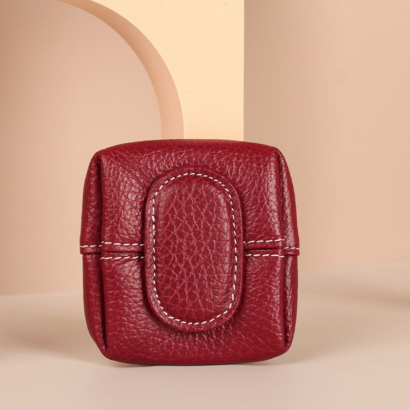 Mini-portemonnee in effen kleur