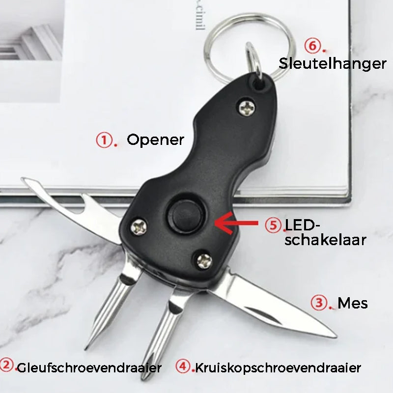 Multifunctionele opvouwbare sleutelhanger