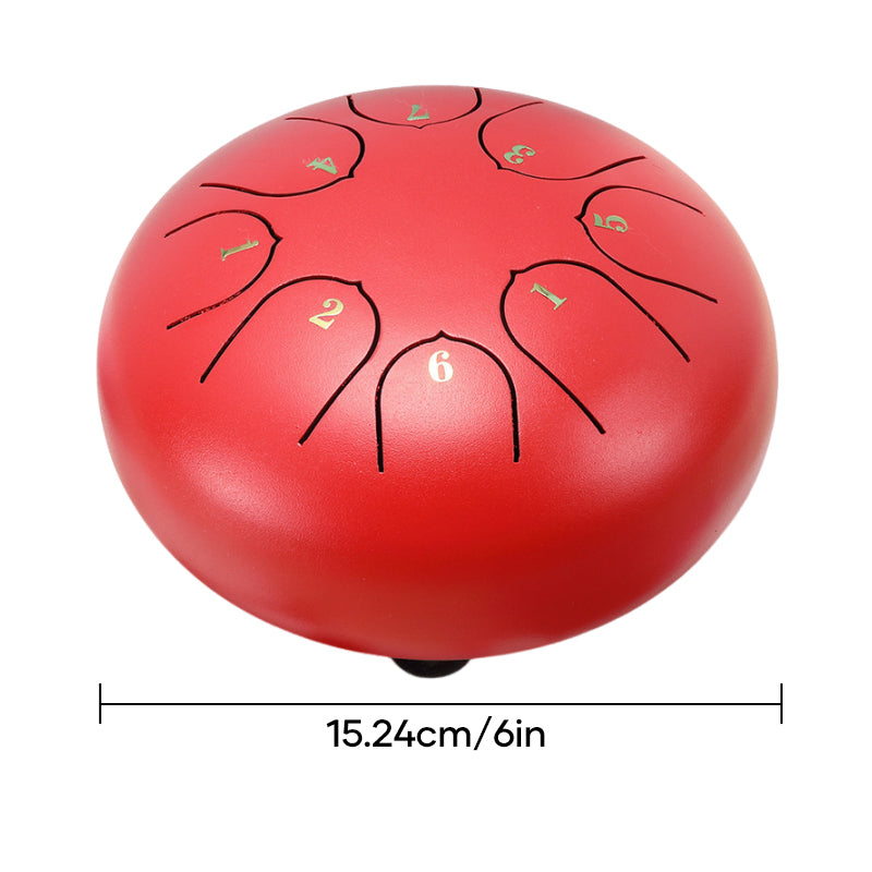 Boeddha stenen mini stalen tongdrum 6 inch geluid genezend drumstel