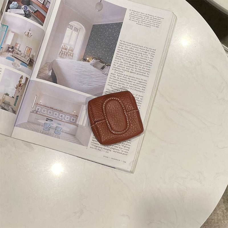 Mini-portemonnee in effen kleur