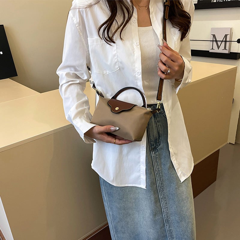 Mini-crossbodytas met kleurblokken voor dames