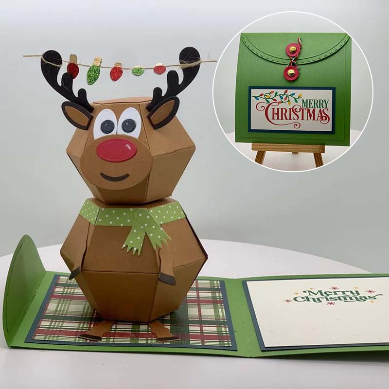 3D pop-up kerstkaart