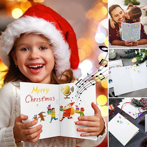 Handgemaakt getekend geluidsgroetkaartje