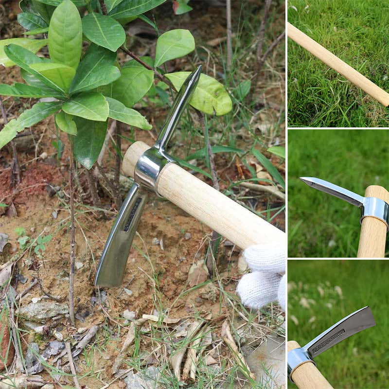 Roestvrijstalen tweekoppige houweel