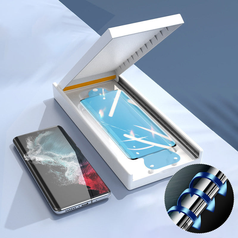 Premium schermbeschermfolie met installatiedoos voor Galaxy S23 Ultra