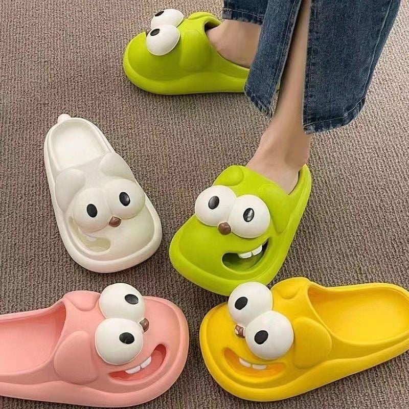 Grote ogen hond pantoffel