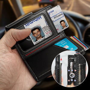 Zakelijke stijl pu lederen geldclip voor heren