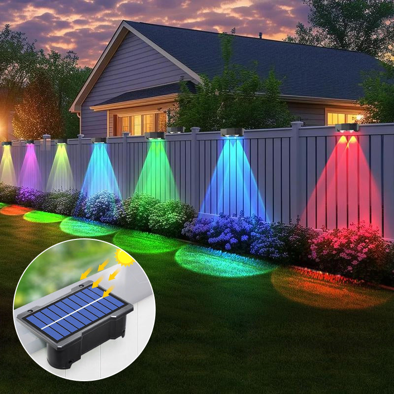 Waterdichte buitenwandlamp op zonne-energie