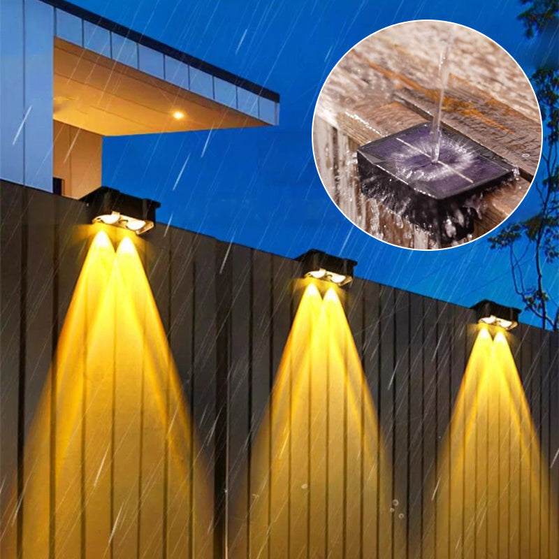 Waterdichte buitenwandlamp op zonne-energie