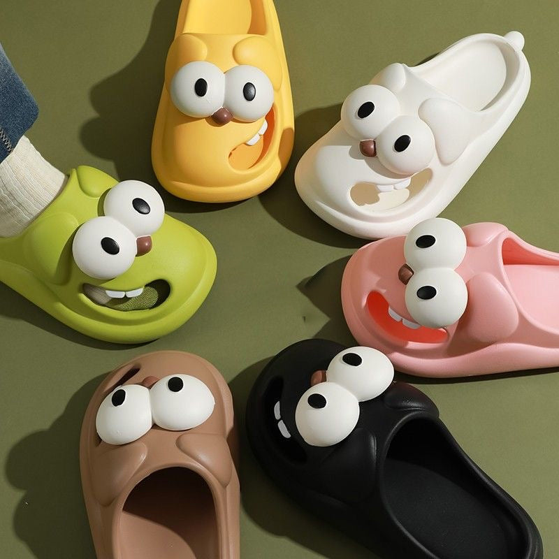 Grote ogen hond pantoffel