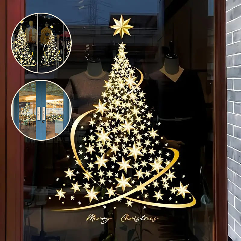 Christmas Tree Window Stickers