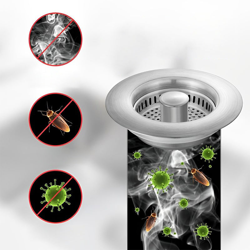 Geüpgradeerd 3-in-1 Keukenafvoer Zeef