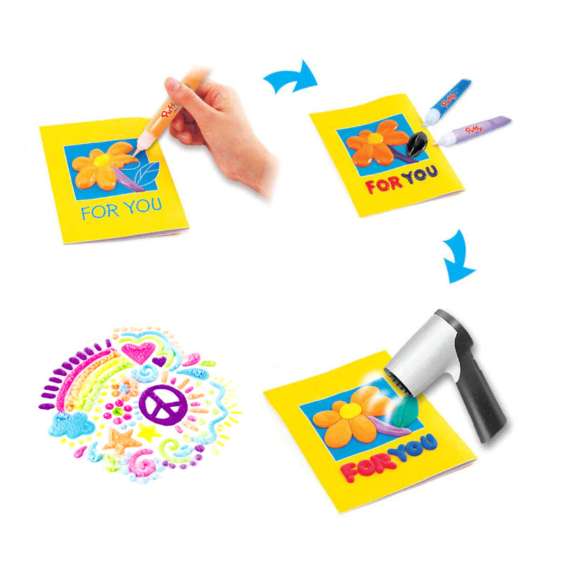 DIY Bubble Popcorn-tekenpennen (6 stuks)