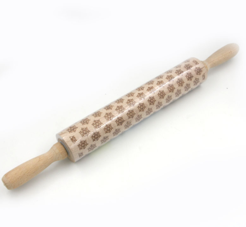 Kerst houten deegrollers