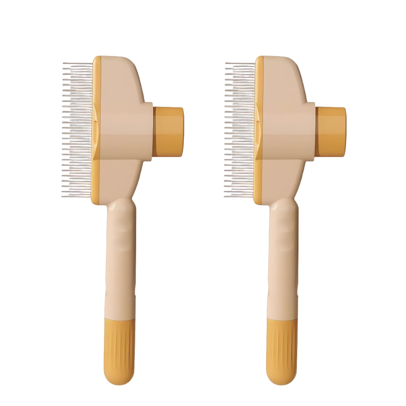 Roestvrijstalen huisdierkam met lange en korte tanden