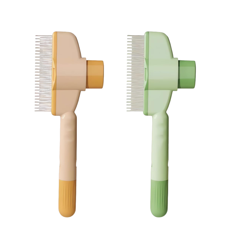 Roestvrijstalen huisdierkam met lange en korte tanden