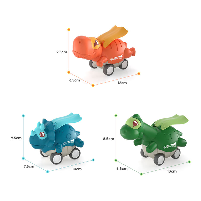 Door een pers aangedreven speelgoeddinosaurusauto