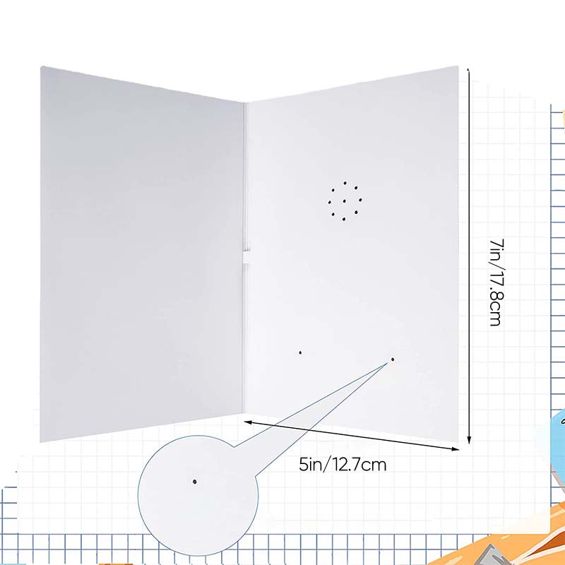 Handgemaakt getekend geluidsgroetkaartje