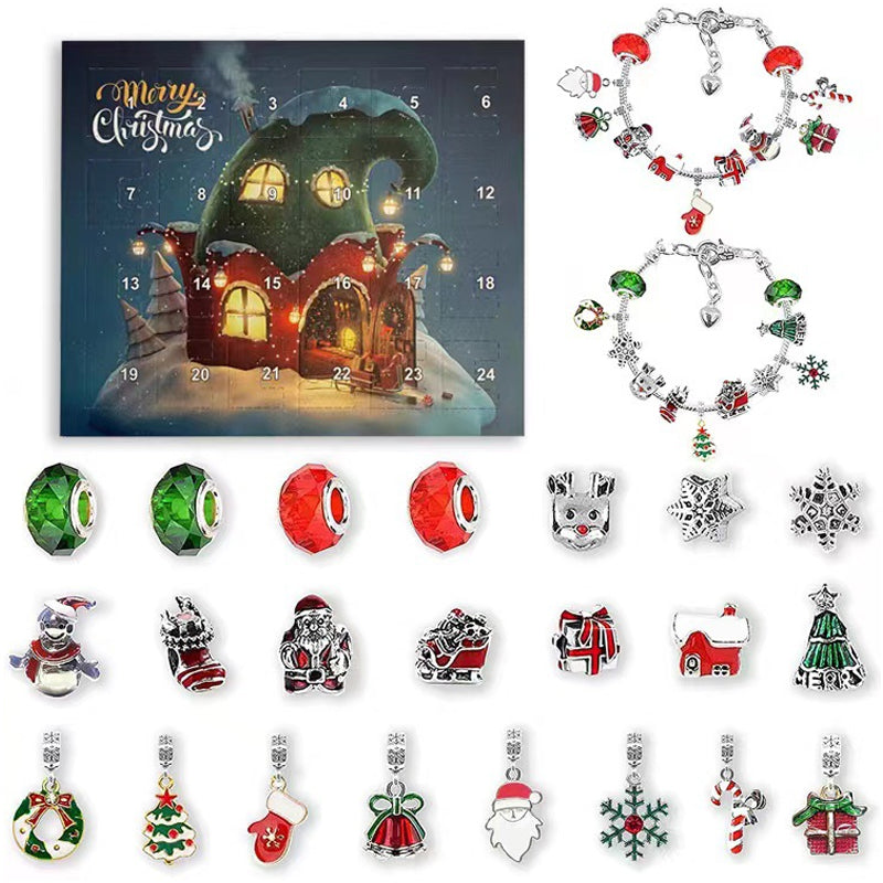 24 Dagen Countdown Kalender DIY Kerst Adventskalender Armbanden Set