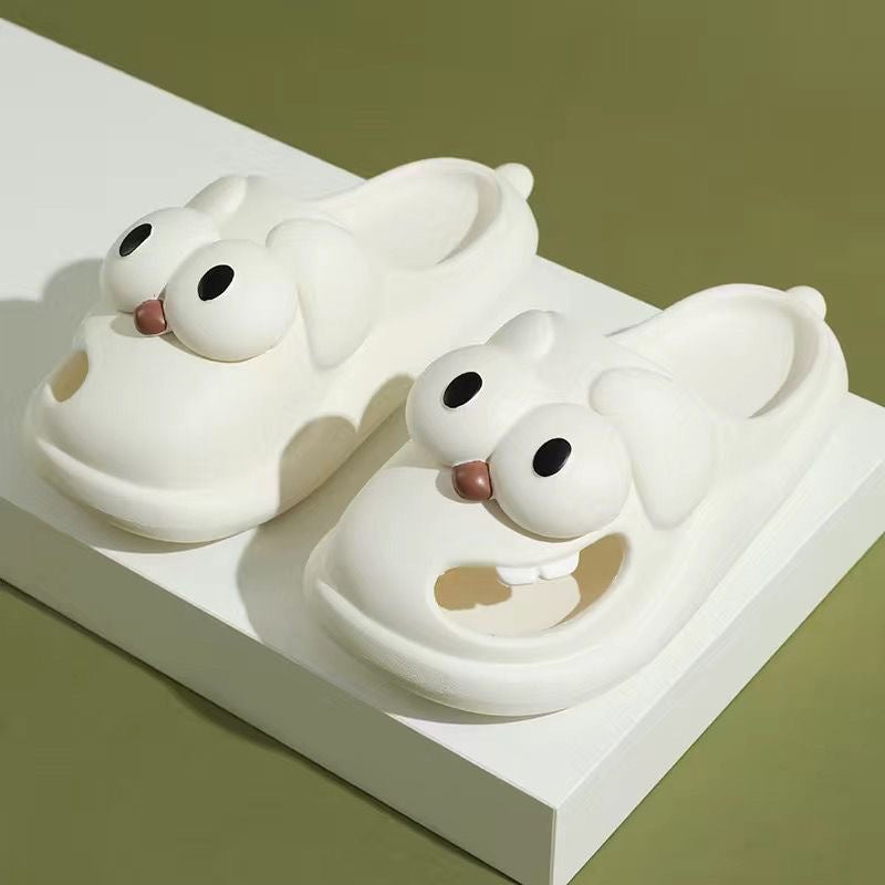 Grote ogen hond pantoffel