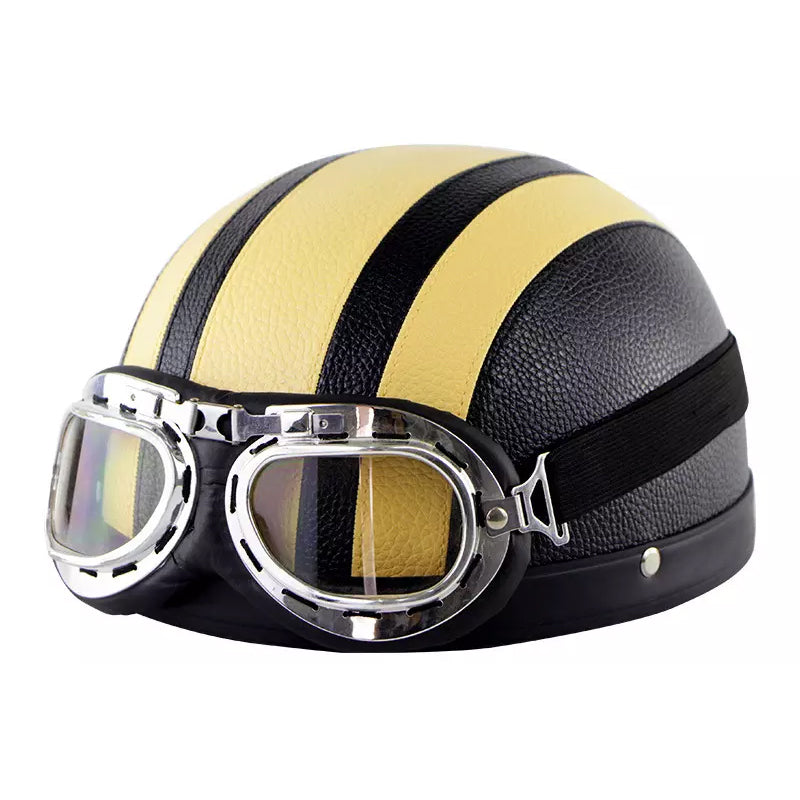 Motorfiets Harley PU-helm met bril