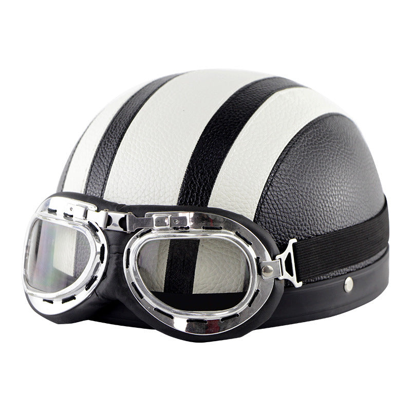 Motorfiets Harley PU-helm met bril