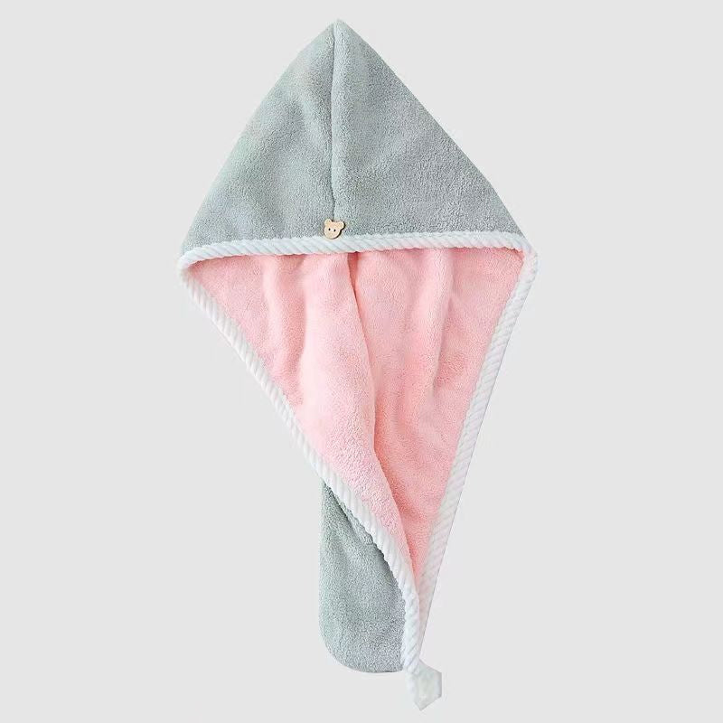 Dubbellaags koraalfluwelen sneldrogende haarkap