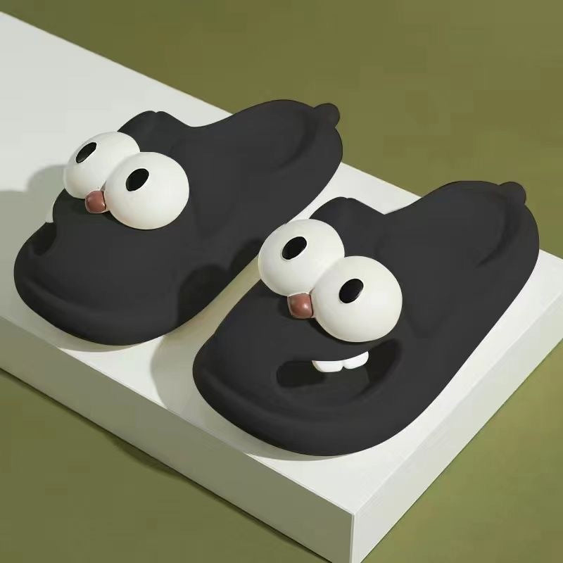 Grote ogen hond pantoffel