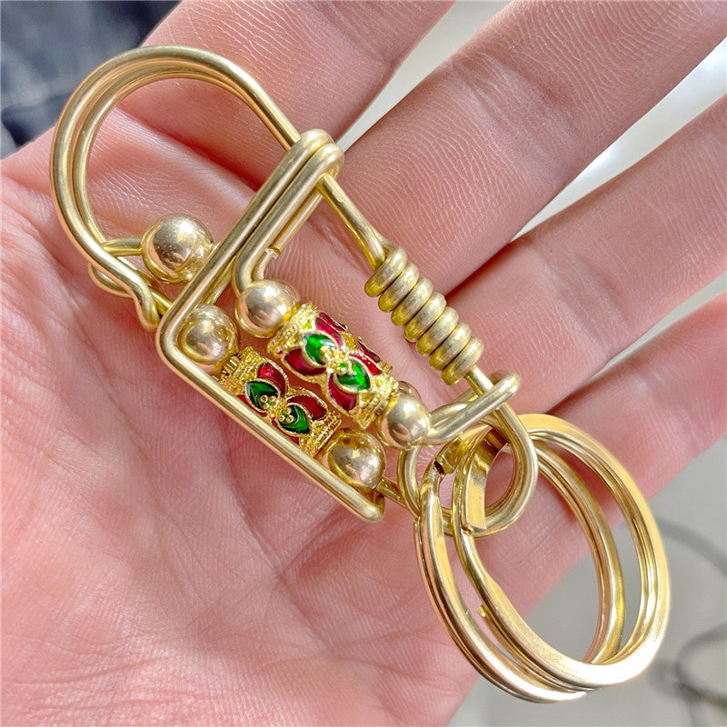 Roestvrij messing sleutelhanger