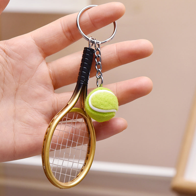 Mini tennisracket sleutelhanger