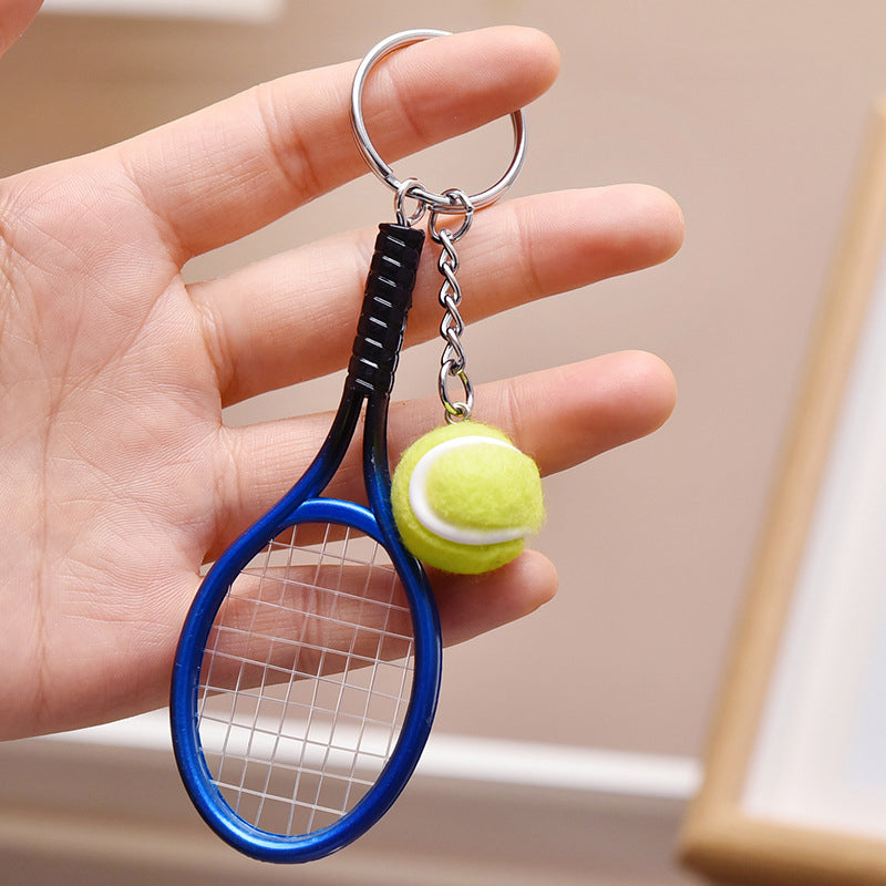 Mini tennisracket sleutelhanger