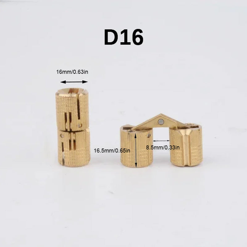 Verborgen messing scharnieren