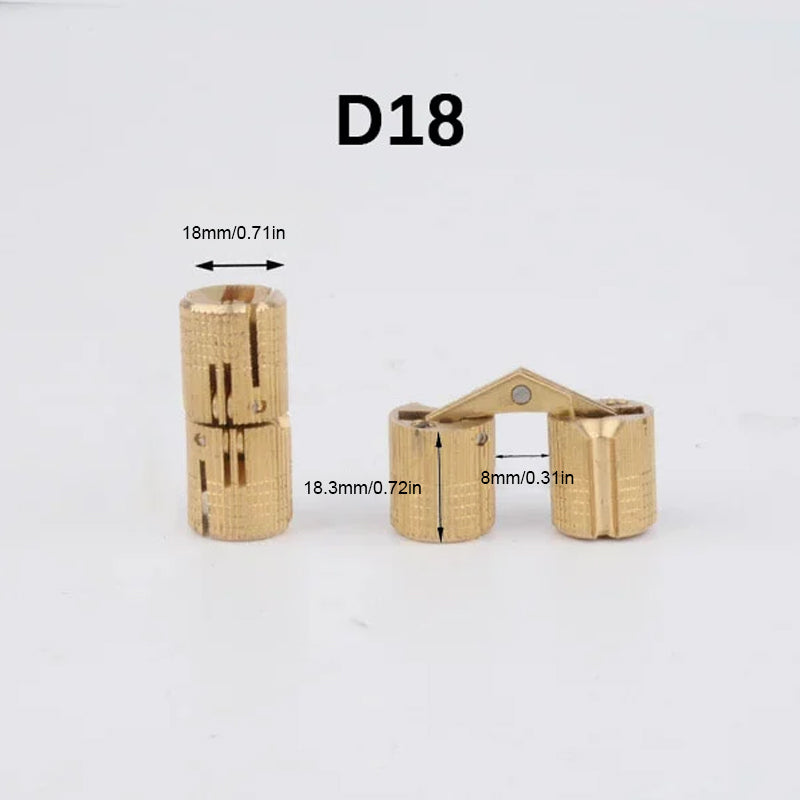 Verborgen messing scharnieren