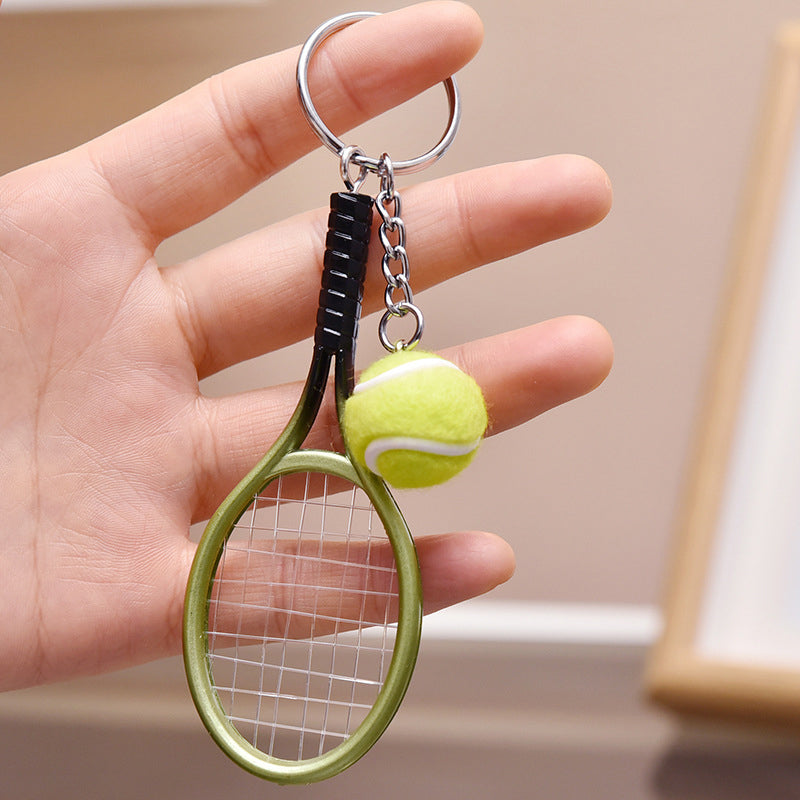 Mini tennisracket sleutelhanger