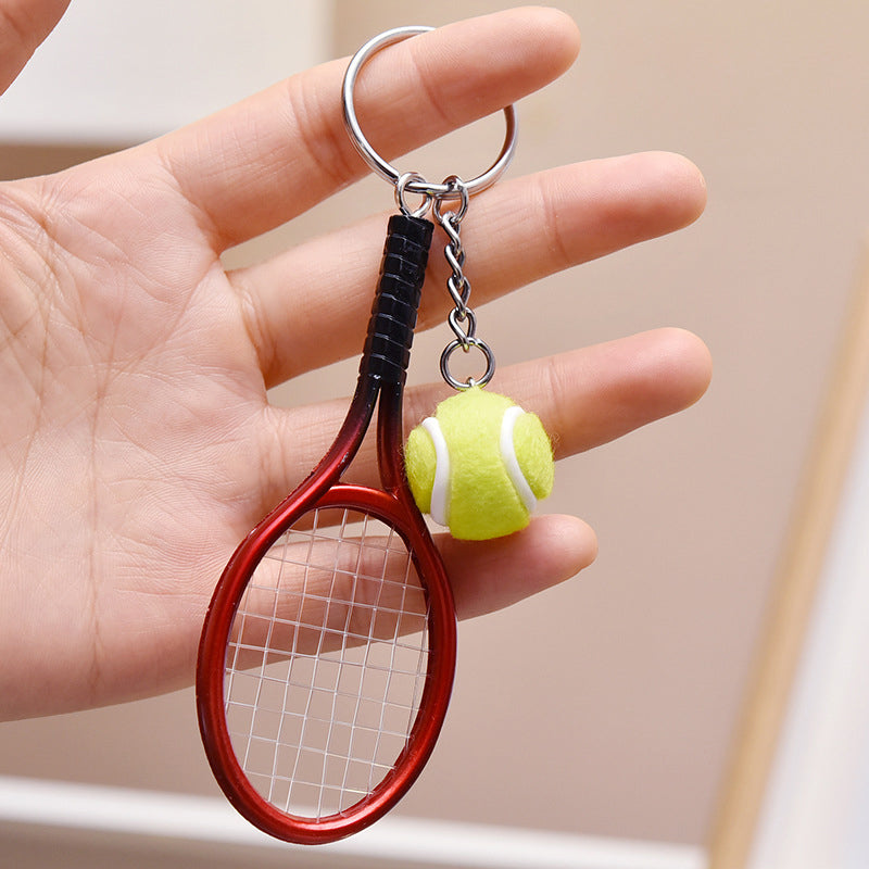 Mini tennisracket sleutelhanger