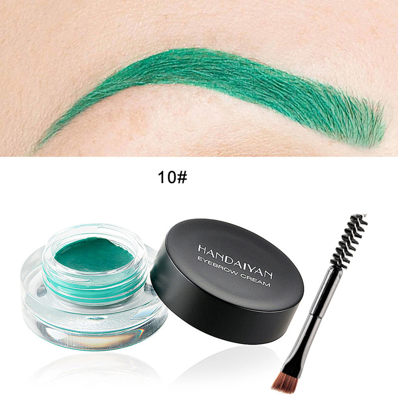 Multifunctionele vierkante wenkbrauwborstel en wenkbrauwcrème