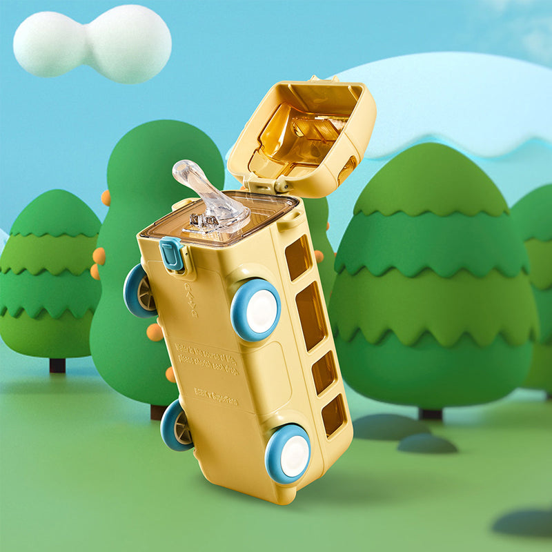 Draagbare waterbeker in busvorm