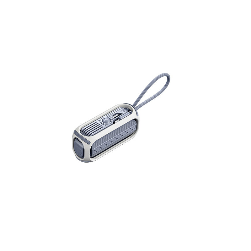 Snel opladende roterende powerbank met ingebouwde kabel