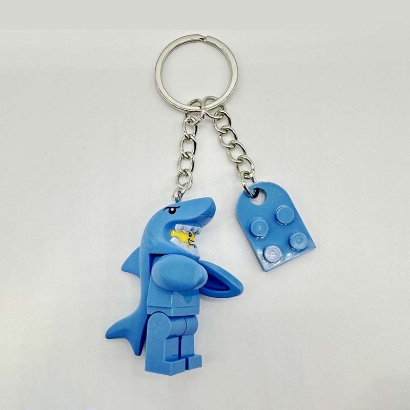 Baby haai paar sleutelhanger