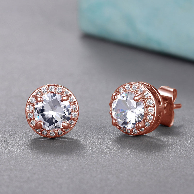 Creatieve bijpassende oorbellen van zirkonia