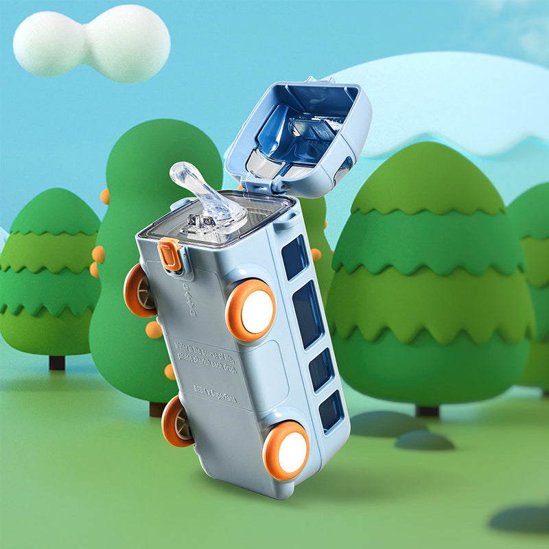 Draagbare waterbeker in busvorm