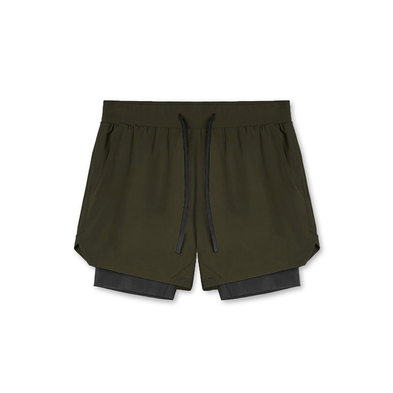Heren 2 in 1 hardloopshort
