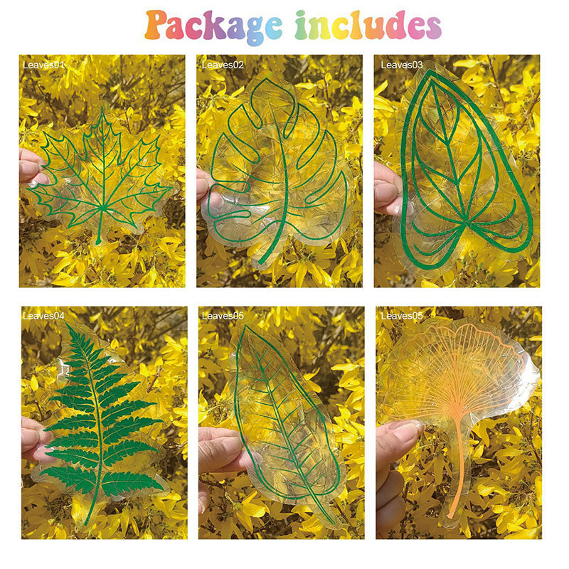 PVC dier kleurrijke anti-botsing glassticker, 6 stuks