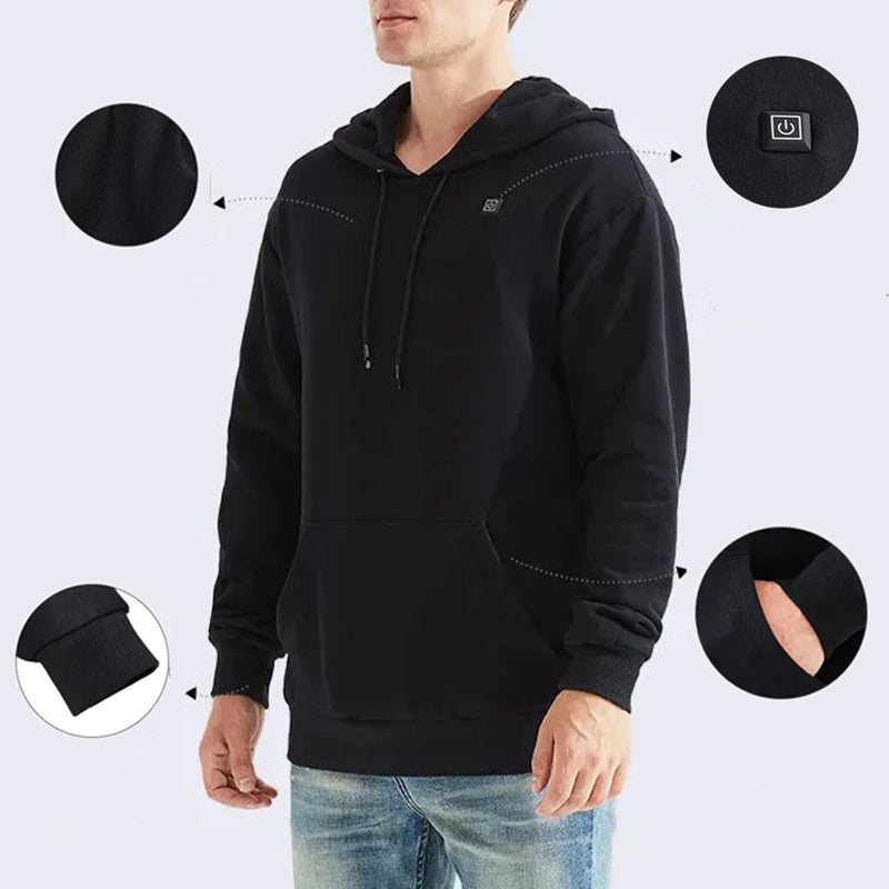 USB-stroomverwarmd sweatshirt met capuchon