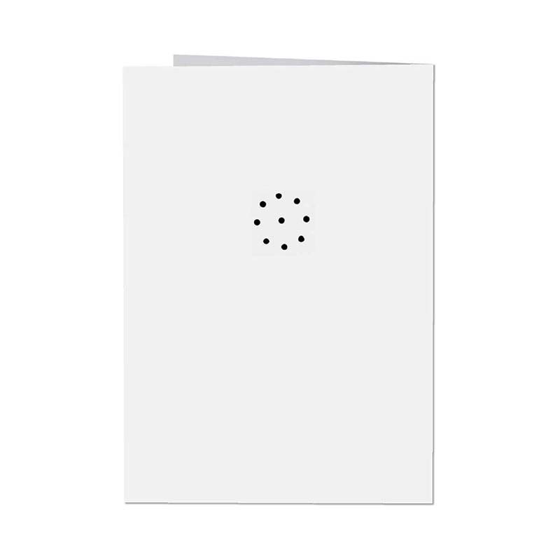 Handgemaakt getekend geluidsgroetkaartje