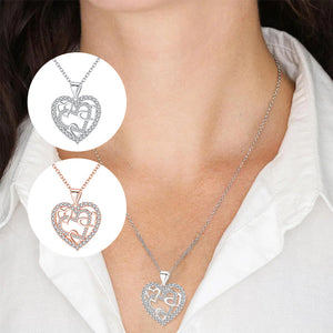 Open Gewerkte Hart Ketting